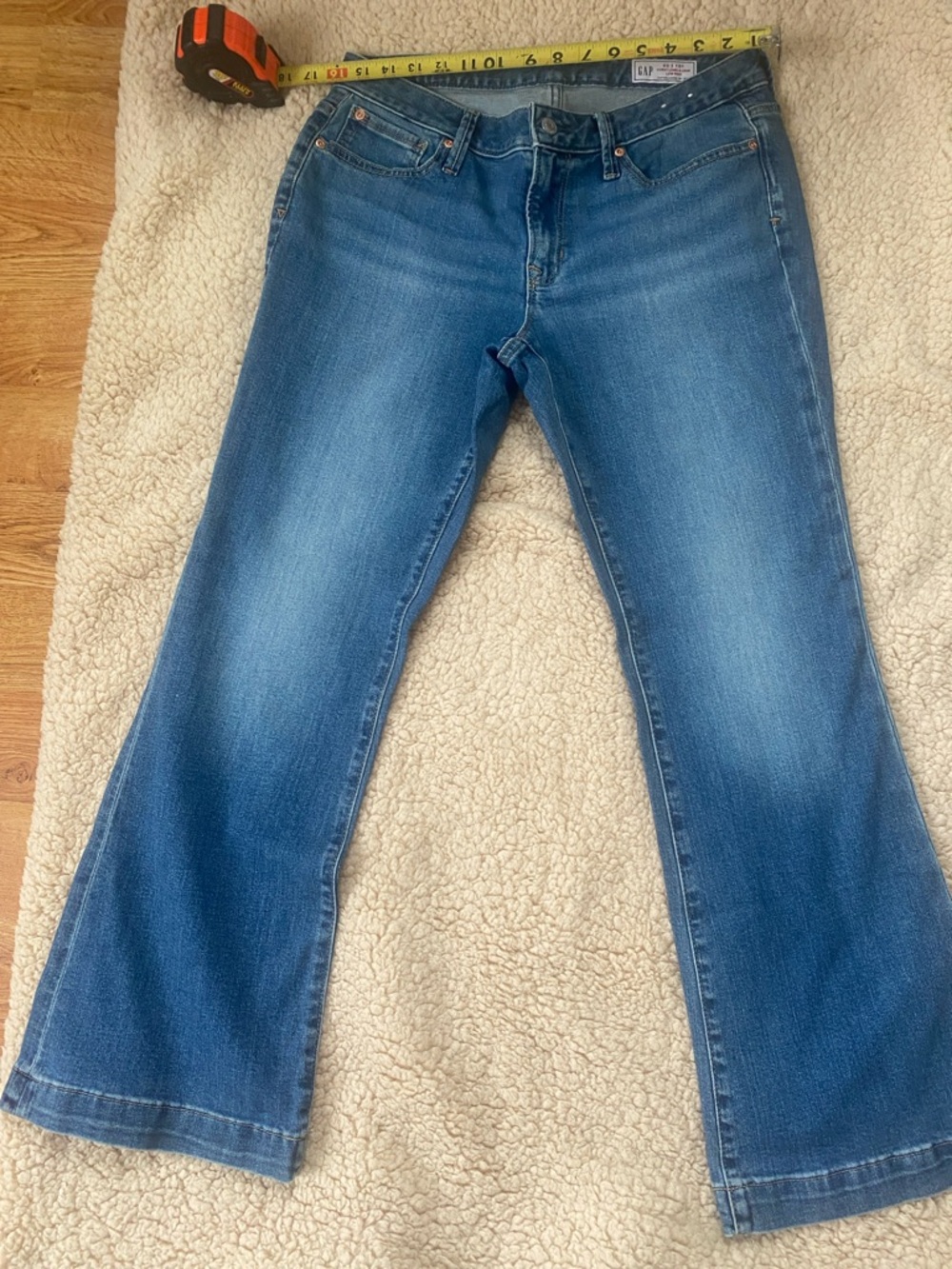 GAP Women's  Curvy Long and Lean Medium Blue  Jeans size 30/10s